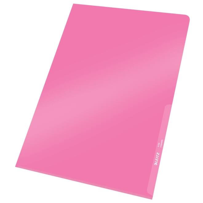 Insteekmap L-model Leitz Premium copy safe 0.15mm PVC A4 rood 100 stuks
