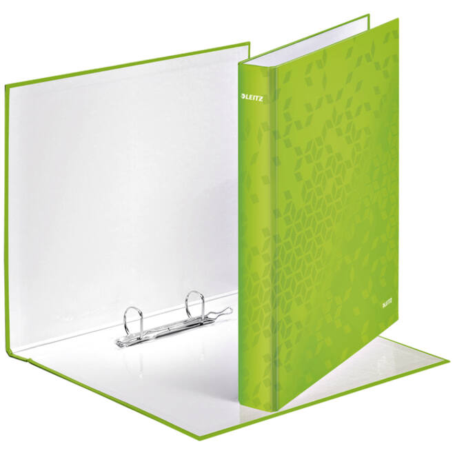 Ringband Leitz WOW A4 maxi 2-rings D-mechaniek 40mm groen