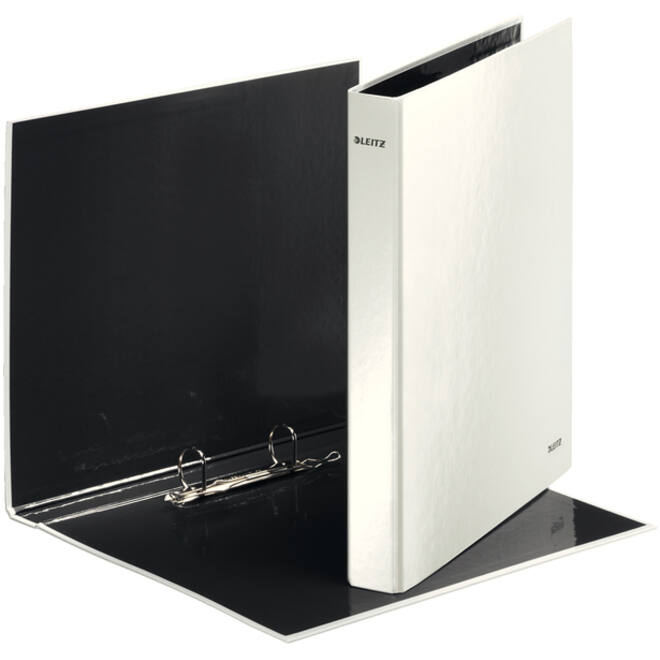 Ringband Leitz WOW A4 maxi 2-rings D-mechaniek 40mm wit