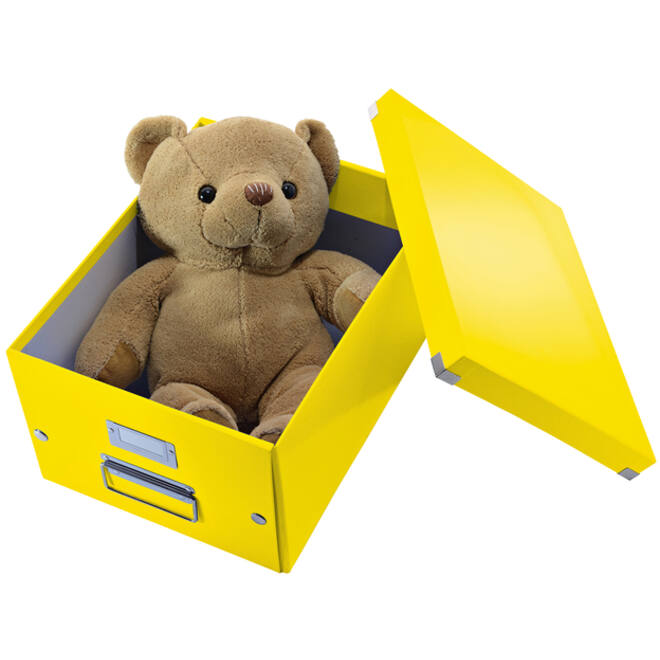 Opbergbox Leitz WOW Click & Store 281x200x370mm geel