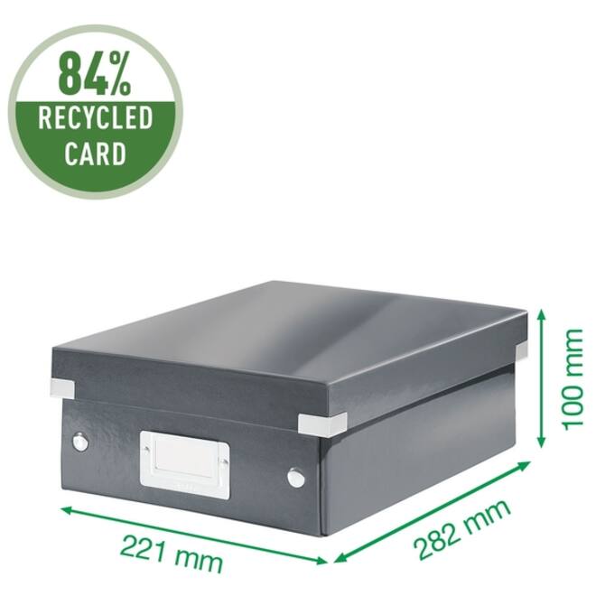 Sorteerbox Leitz WOW Click & Store 220x100x282mm wit