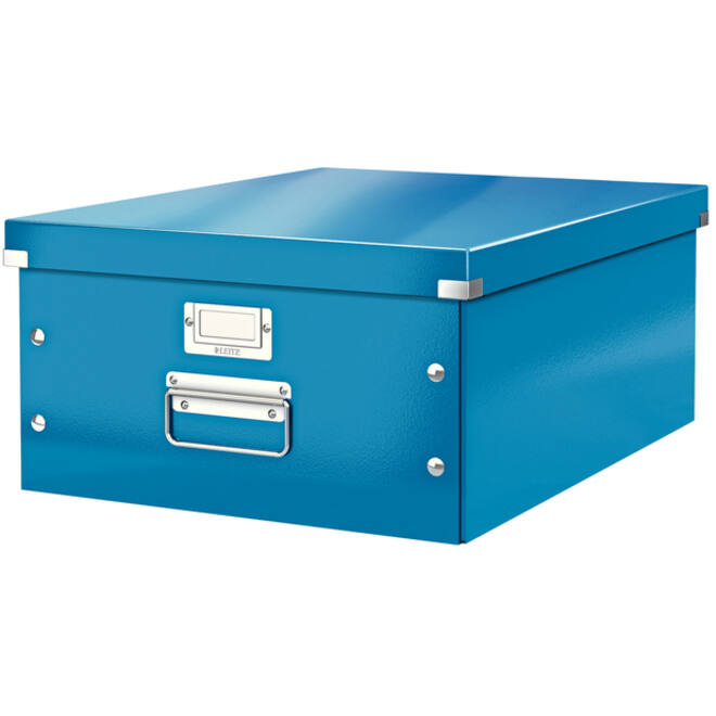 Opbergbox Leitz WOW Click & Store 369x200x482mm blauw