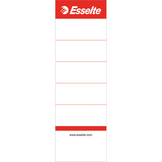 Rugetiket Esselte breed 50x158mm karton wit