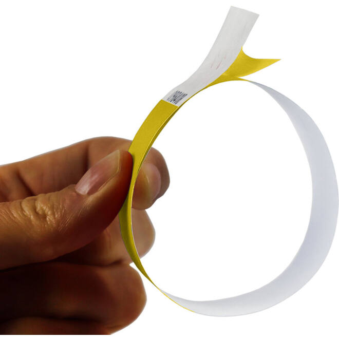 Polsband Combicraft Tyvek geel