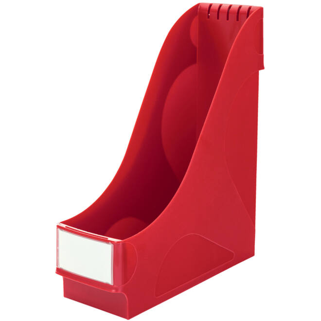 Tijdschriftencassette Leitz extra breed rood