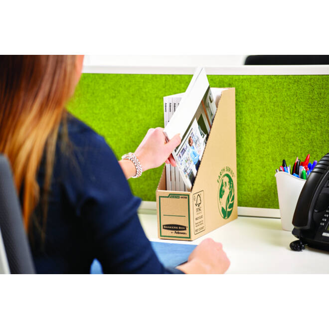 Tijdschriftcassette Bankers Box Earth A4 80mm bruin