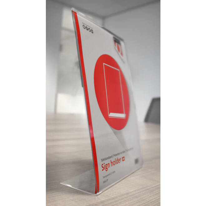 Kaarthouder Quantore A4 L-staand