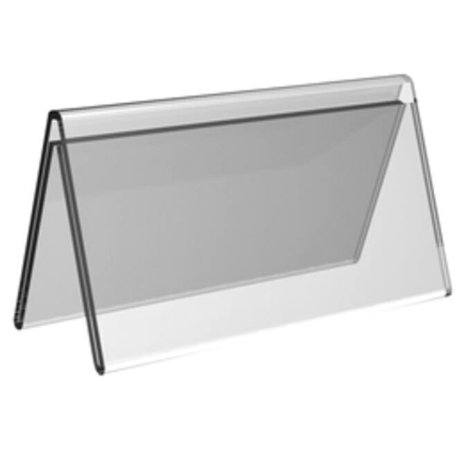 Tafelnaambord Europel V-standaard 150mmx70mm acryl