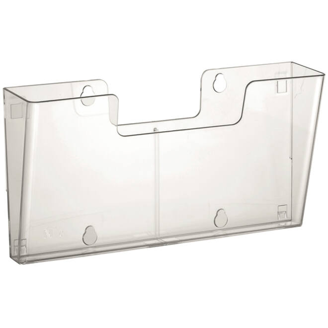 Folderhouder Europel 4x A4 wand liggend koppelbaar transparant