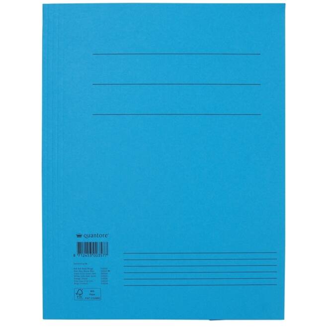Dossiermap Quantore A4 300gr blauw