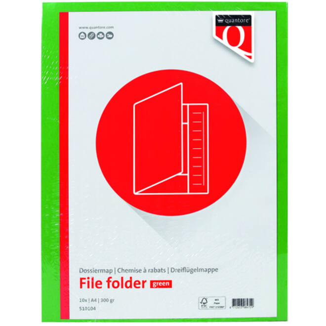 Dossiermap Quantore A4 300gr groen