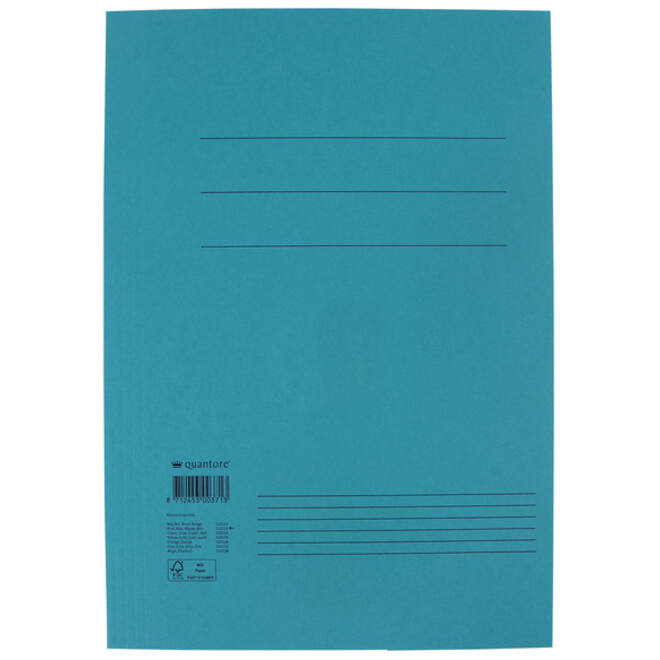 Dossiermap Quantore folio 300gr blauw