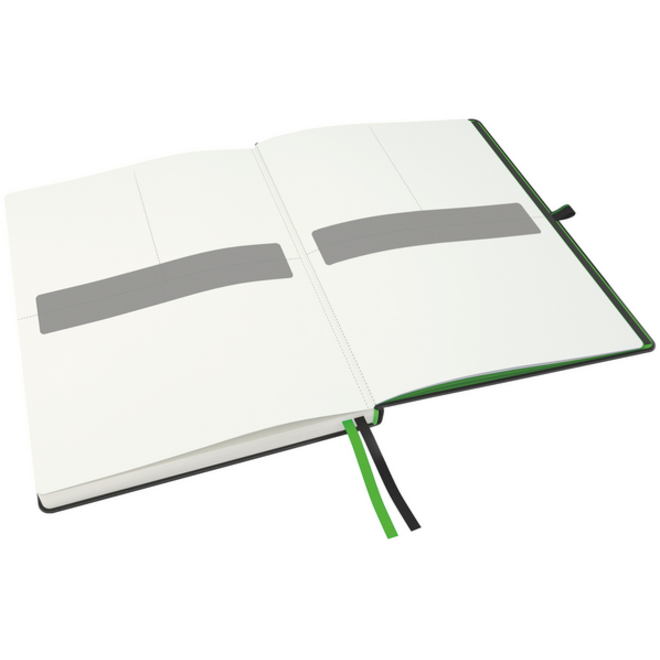Notitieboek Leitz Complete A4 160blz 100gr lijn zwart