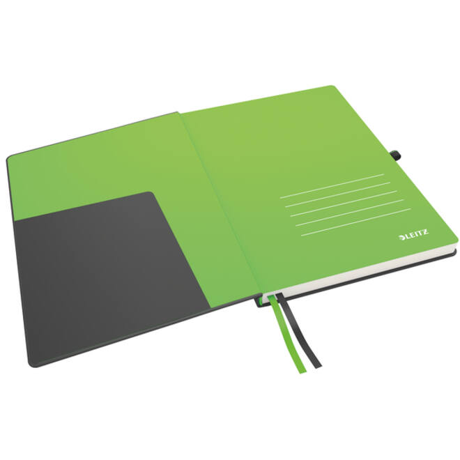 Notitieboek Leitz Complete A4 160blz 100gr lijn zwart