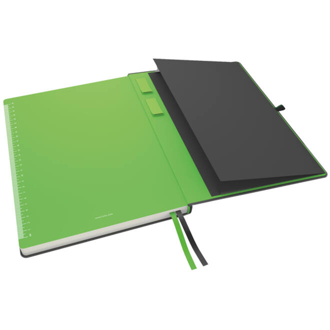 Notitieboek Leitz Complete A4 160blz 100gr lijn zwart
