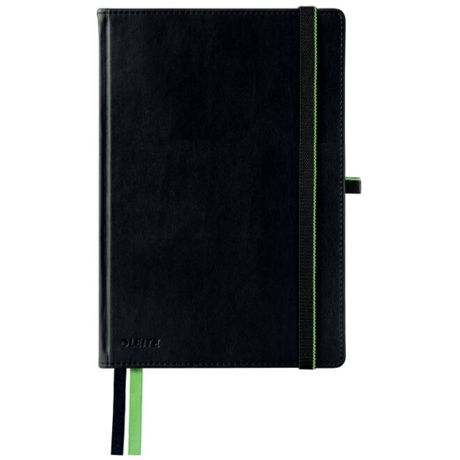 Notitieboek Leitz Complete A5 160blz 100gr lijn zwart