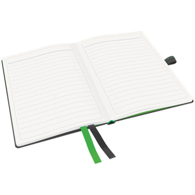 Notitieboek Leitz Complete A6 lijn 160 pagina's 100gr zwart