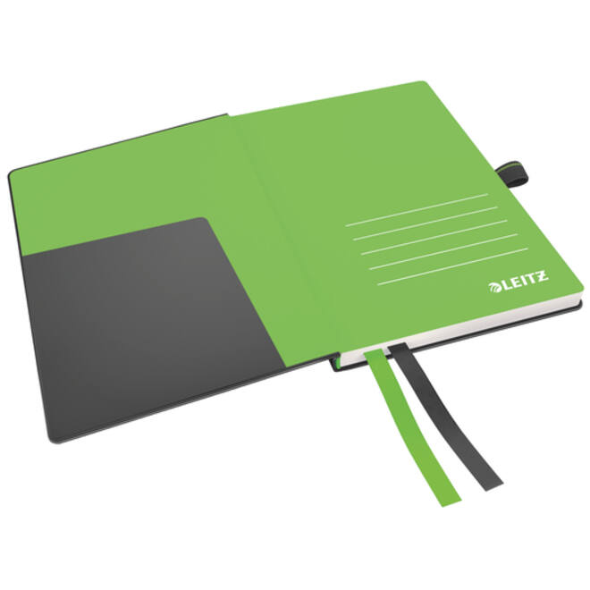 Notitieboek Leitz Complete A6 lijn 160 pagina's 100gr zwart