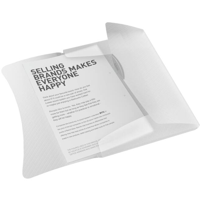 Elastomap Esselte Vivida A4 3 kleppen PP wit