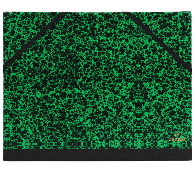 Tekenmap Canson studio 28x38cm 2 elastieken groen