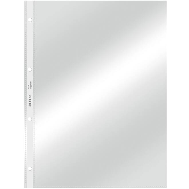 Showtas Leitz Premium standaard copy safe 0.09mm 4-gaats PVC A4 glashelder 100 stuks