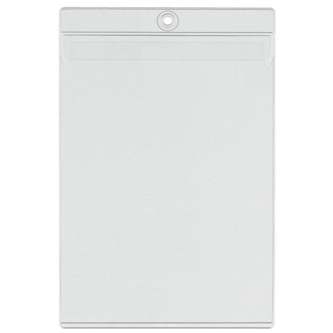 Insteekmap U-model Leitz Premium met ophangoog 0.20mm PVC A5 transparant 50 stuks