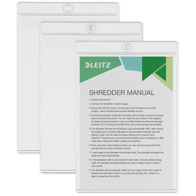 Insteekmap U-model Leitz Premium met ophangoog 0.20mm PVC A5 transparant 50 stuks