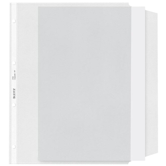 Showtas Leitz Premium met klep copy safe 0.13mm PP A4 transparant 50 stuks