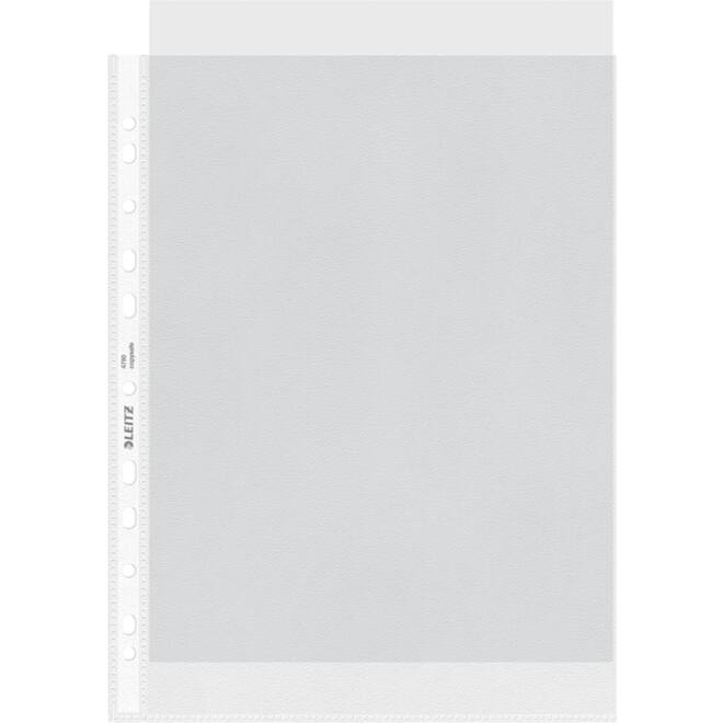Showtas Leitz Premium standaard 11-gaats copy safe 0.085mm PP A4 transparant 100 stuks