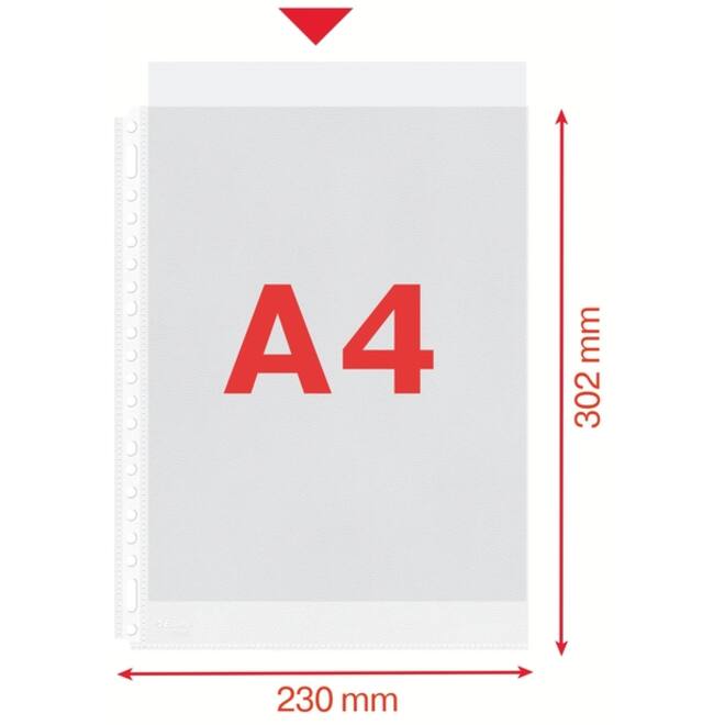 Showtas Esselte 0.08mm 21-gaats A4 mat 100 stuks