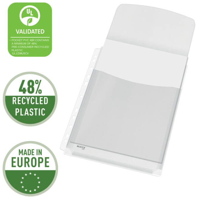Harmonica showtas Leitz Premium met klep 0.17mm PVC A4 5 stuks