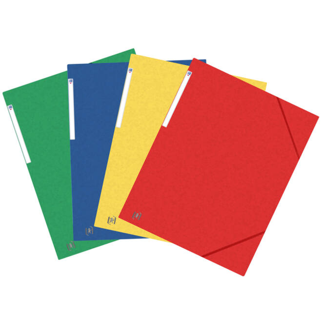 Elastomap Oxford Top File+ A3 3 kleppen 390gr assorti