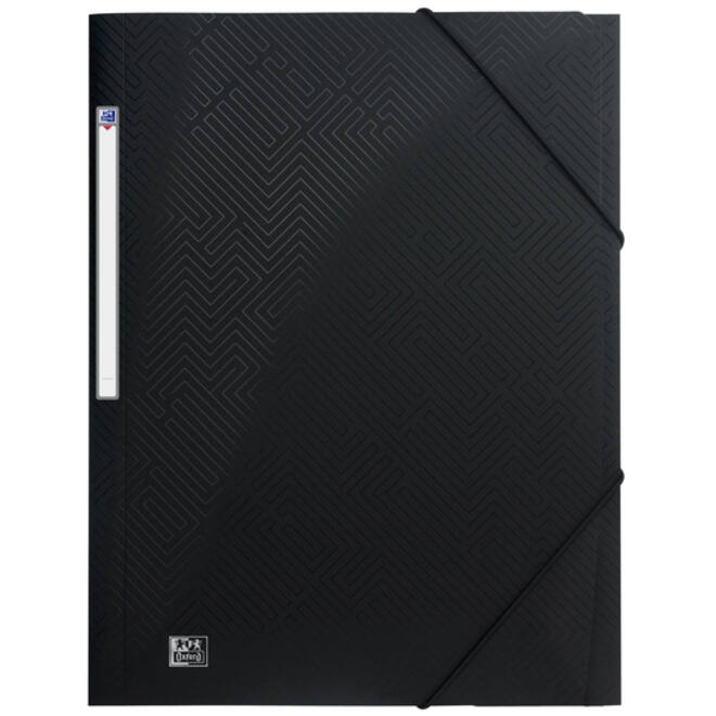 Elastomap OXFORD Urban A4 PP opaak zwart