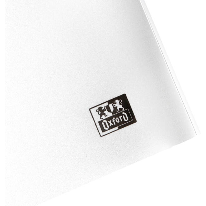 Offertemap Oxford A4 met insteektas 2 kleppen 0.5mm PP wit