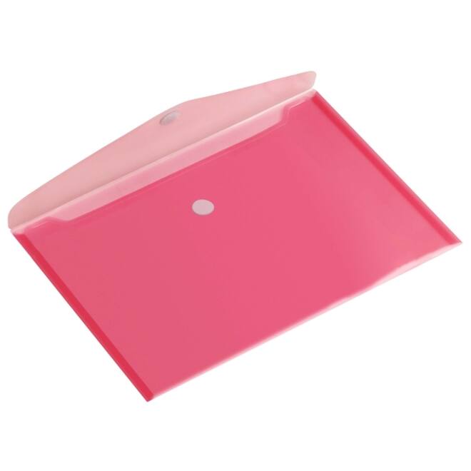 Enveloptas HF2 A5 250x180mm dwars transparant rood