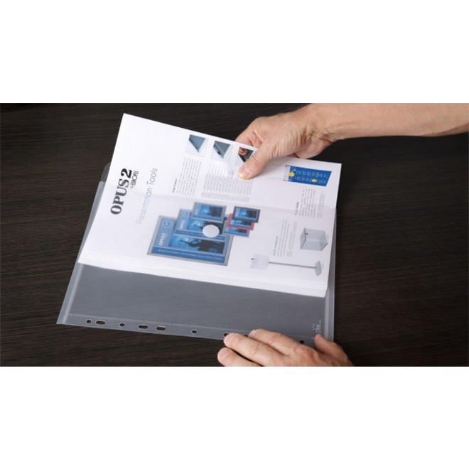 Enveloptas HF2 A4 240x310mm 11-gaats PP transparant wit