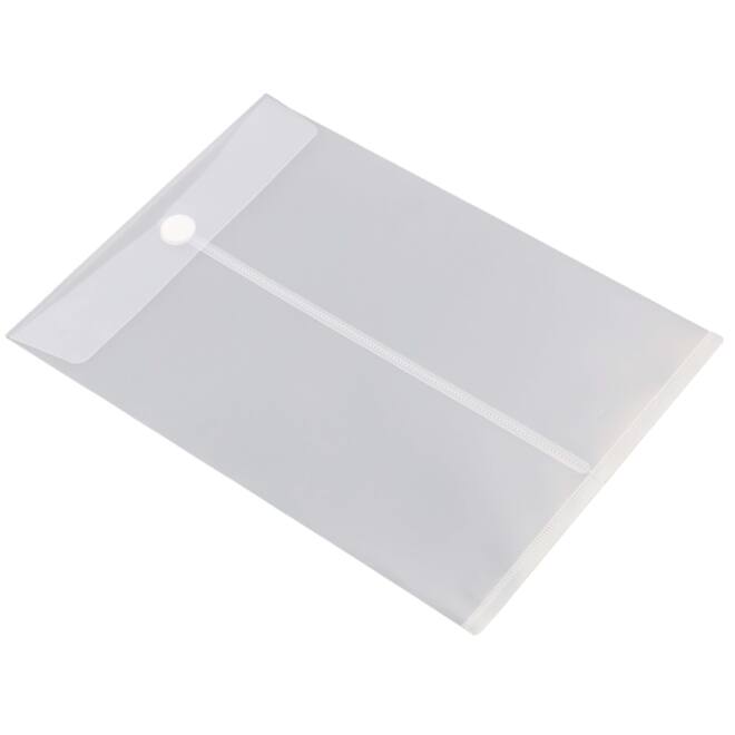 Enveloptas HF2 A4 240x335mm staand PP transparant wit