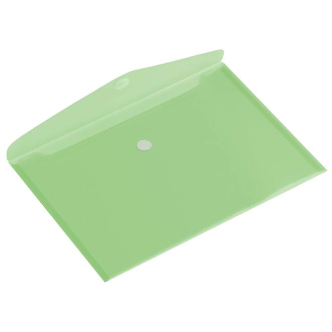Enveloptas HF2 A4 335x240mm dwars PP transparant groen