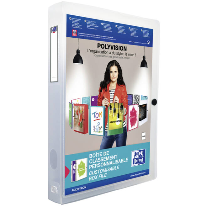 Verzamelbox Oxford Polyvision 40mm 0.7mm PP transparant