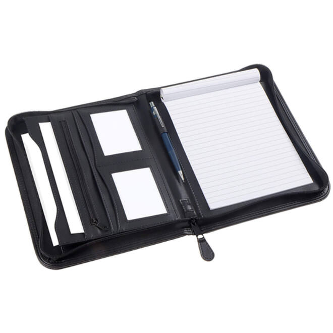 Schrijfmap Rillstab Excellent de luxe A5 lederlook zwart