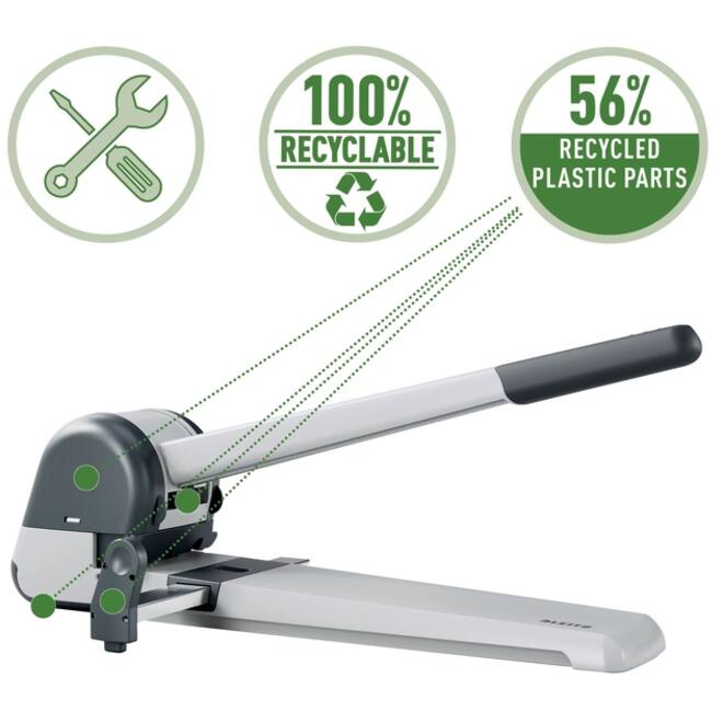 Perforator Leitz 5182 super 250 vel zilver