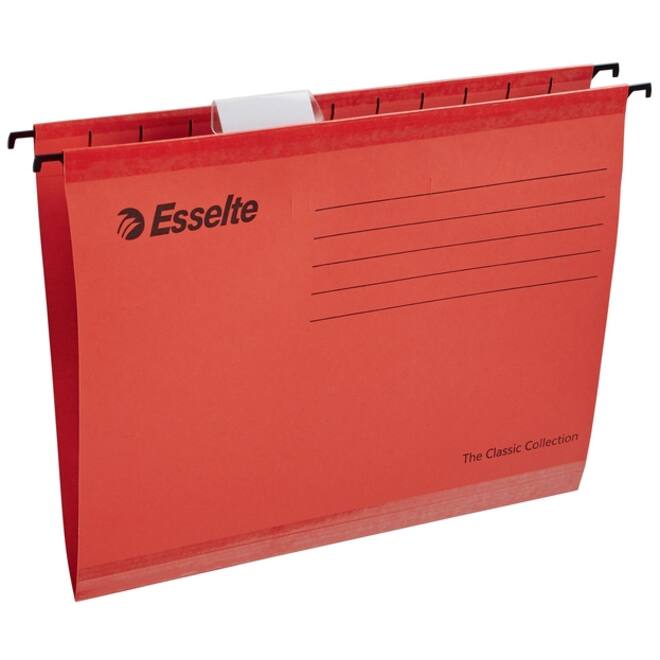 Hangmap Esselte Classic A4 V-bodem 345x240mm rood