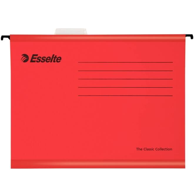 Hangmap Esselte Classic A4 V-bodem 345x240mm rood
