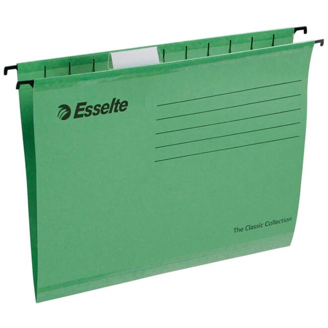 Hangmap Esselte Classic A4 V-bodem 345x240mm groen