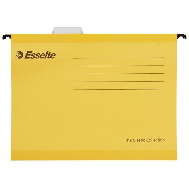 Hangmap Esselte Classic A4 V-bodem 345x240mm geel