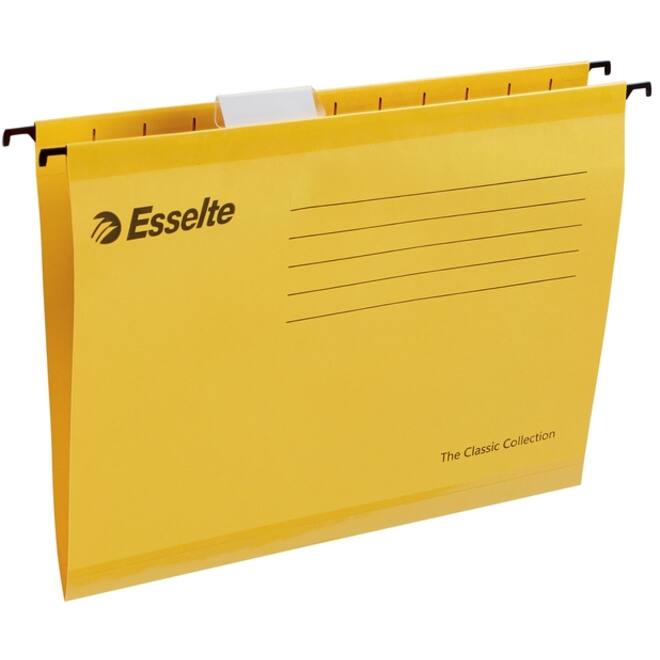 Hangmap Esselte Classic A4 V-bodem 345x240mm geel