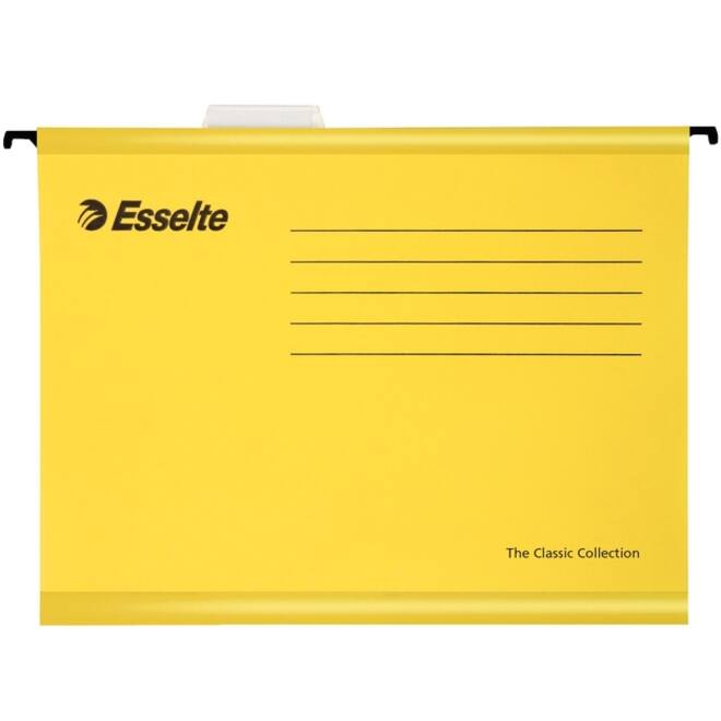 Hangmap Esselte Classic folio V-bodem geel
