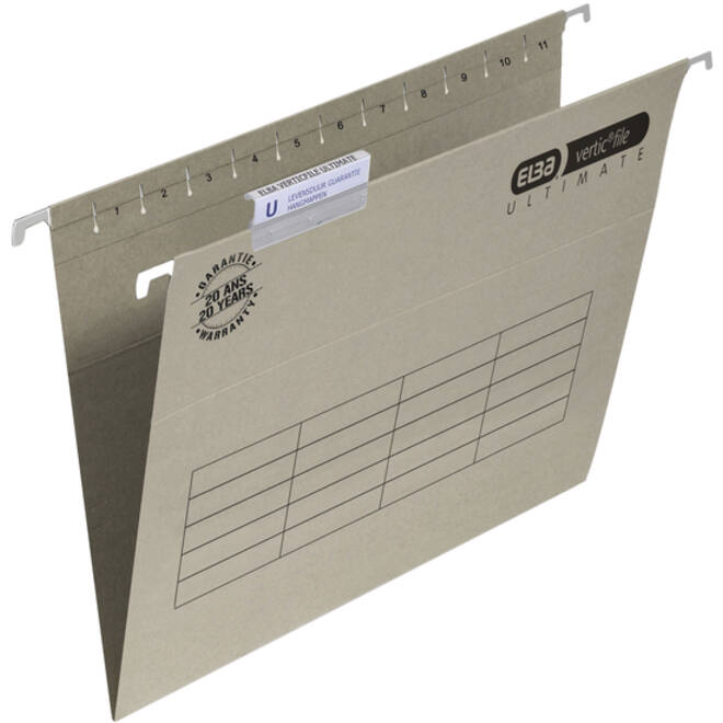 Hangmap Elba Verticfile Ultimate A4 V-bodem grijs 25st