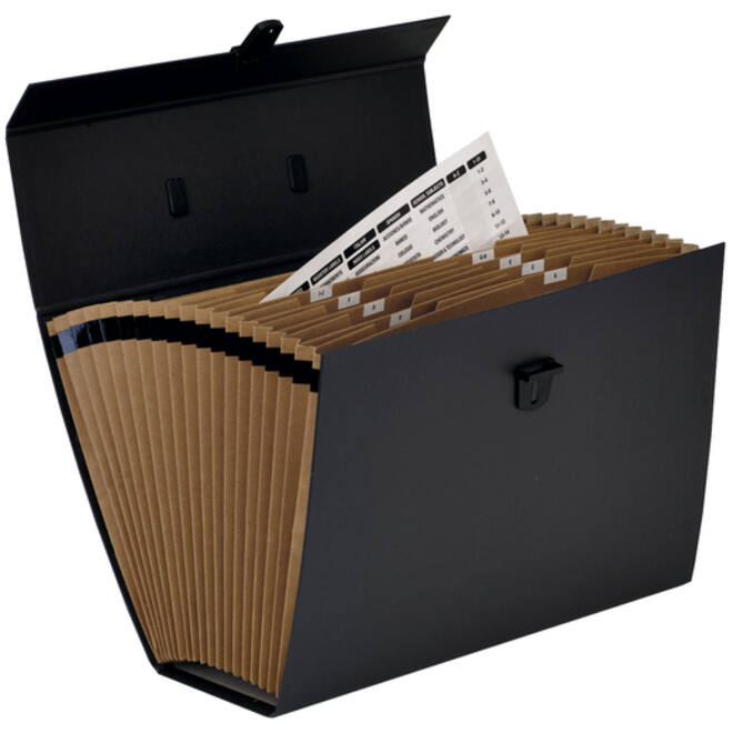 Sorteerkoffer Bankers Box Handifile 19-vaks zwart