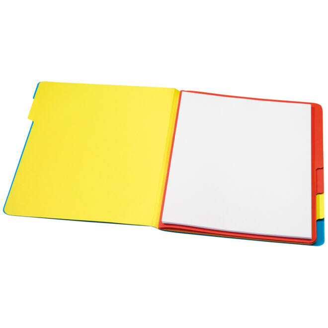 Sorteermap Secolor sixtab 6 tabbladen 270gr blauw